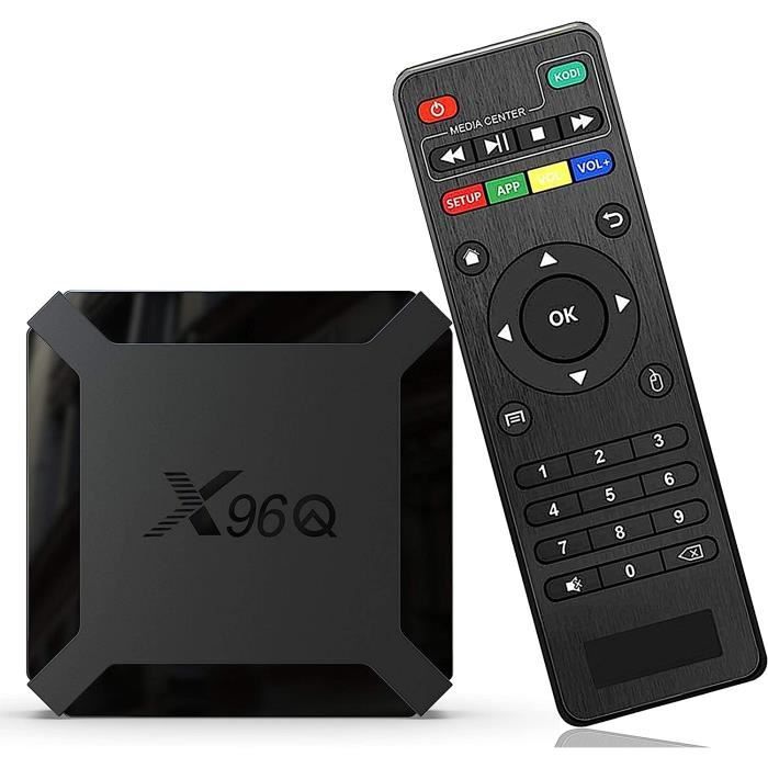 Box TV Android 10.0 boitier IPTV TV 4K HD X96Q Mini 2GO RAM 16GO ROM Box Android TV WiFi 2
