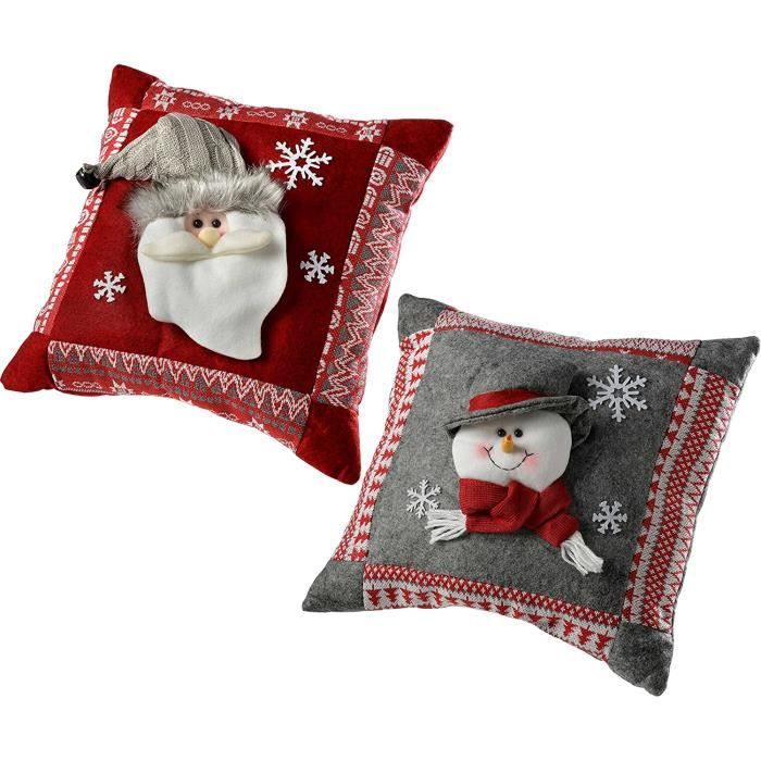 Coussin De Noël Bonhomme De Neige • Lilo Coussins