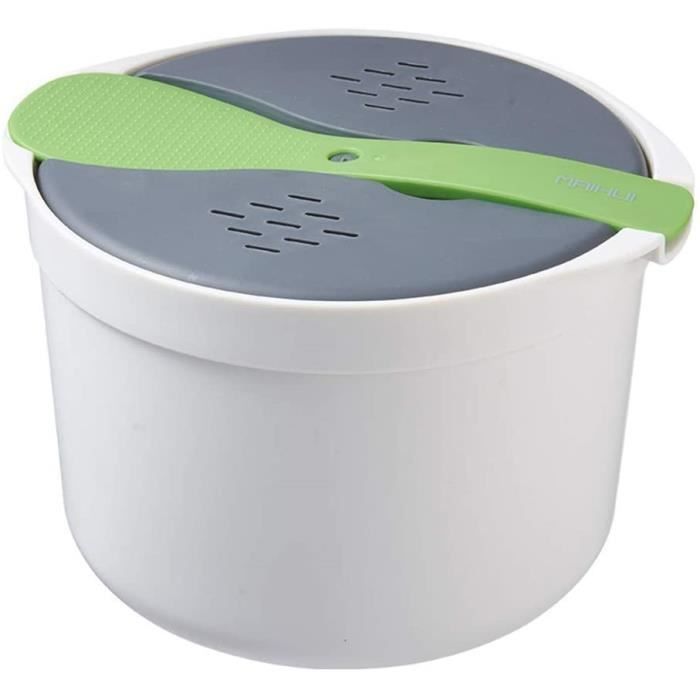 Cuiseur à Riz Portable Pour Micro-ondes - Multifonction (légumes, Pâtes, Soupe), Lavable Au Lave-vaisselle - 3