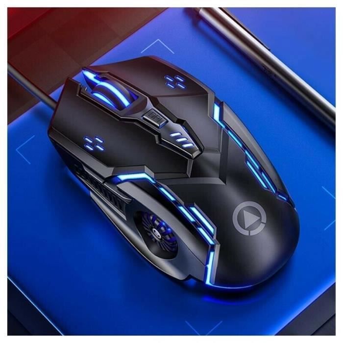Souris de Jeu G5 6D 4-Speed DPI RGB – 6 Touches 200-1600-2400-3200 DPI