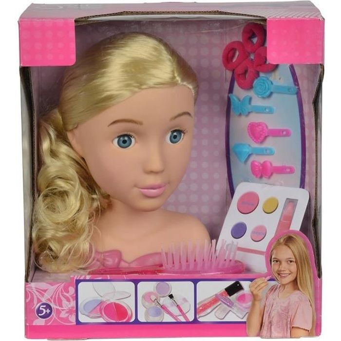 Tête à coiffer et à maquiller - Cheveux roux - Jeux - Jouets