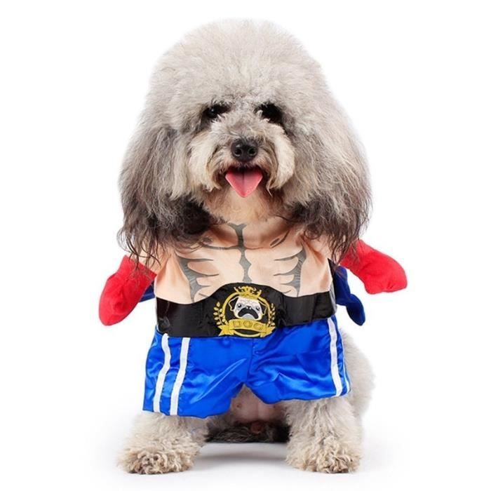 Manteau Blouson Drole Chien Chat Costumes Boxeur Cosplay Costume Vetements Pour Animaux Domestiques De Noel Type Boxer Xl Cdiscount