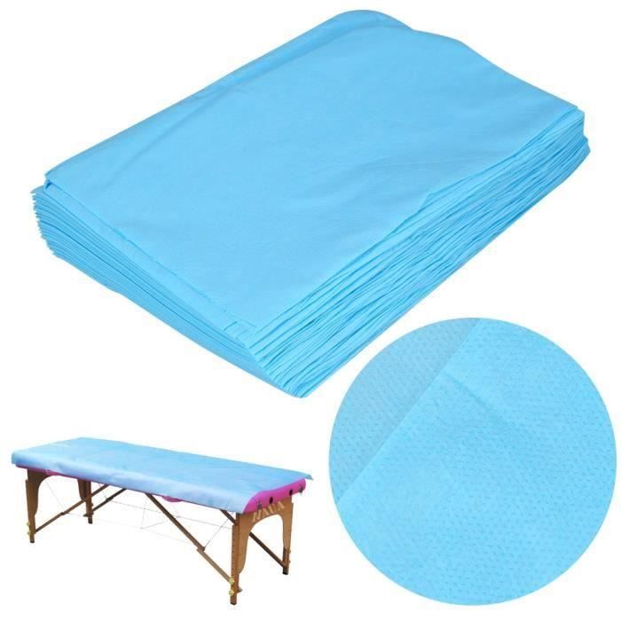 Housse Table Massage Drap de Massage Étanche Couverture de Lit avec Trou pour Salon de Beauté