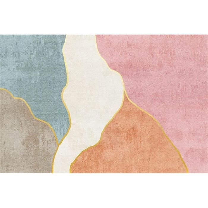 Tapis D Eveil Pour Bebe Tapis Dry Chambre Adulte Fille Tapis Rose Orange Bleu Couleur Correspondant Tapis Dressing 80x58in 6950 Cdiscount Maison