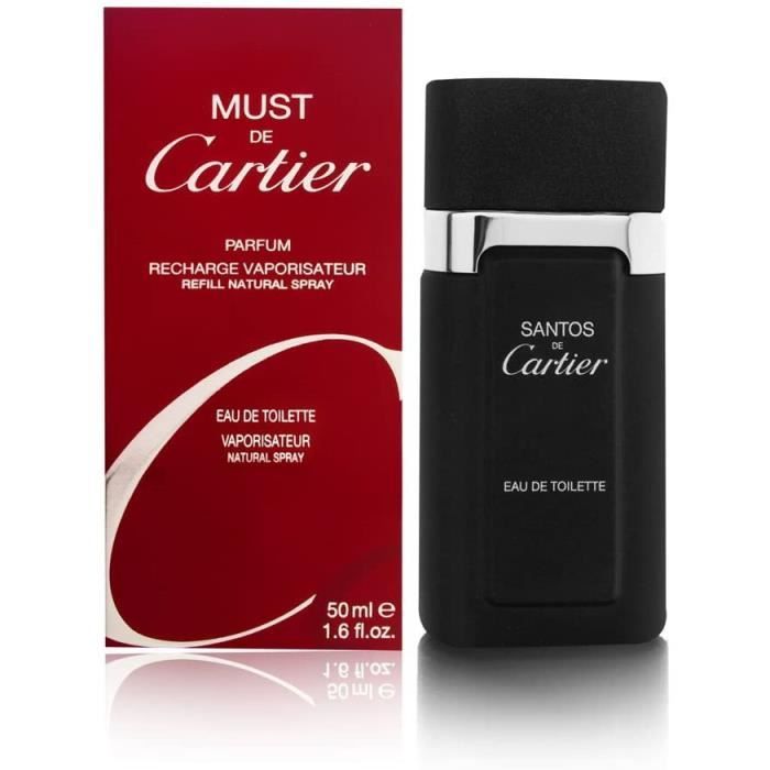 Cartier Santos de Cartier pour homme Eau de toilette vaporisateur 50ml[364]  - Cdiscount Au quotidien