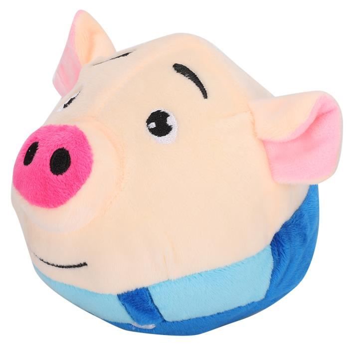 Meilleurs prix pour Qiilu Boule de jouet pour animaux de compagnie Balle Rebondissante d'Animaux Boule de Poupée de Cochon Dessin Animé Jouet