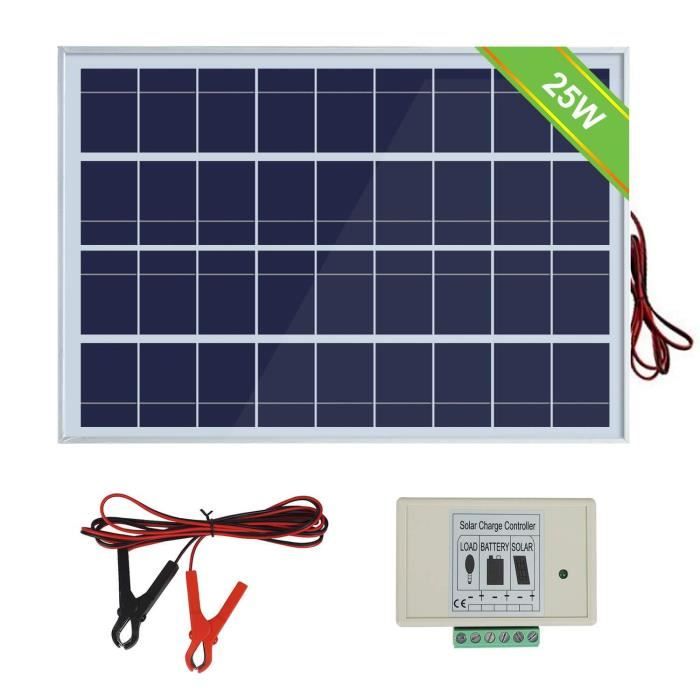 Eco-Worthy Kit de panneaux solaires polycristallin 100 W 12 V 