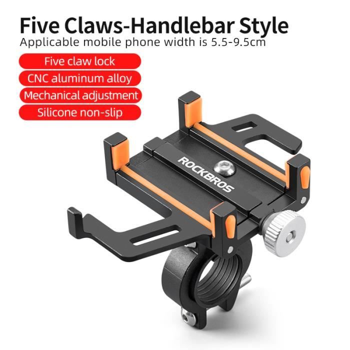 Support Smartphone Pour Vélo/moto - Compatible 4.7-6.8 Pouces, Fixation Solide, Anti-vibrations