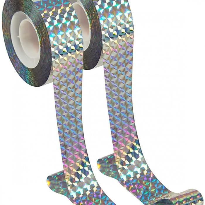 ArmaKit Ruban Réfléchissant Anti-Oiseaux 48 Mm X 100 M – Ruban Holographique Répulsif Pigeons & Corbeaux