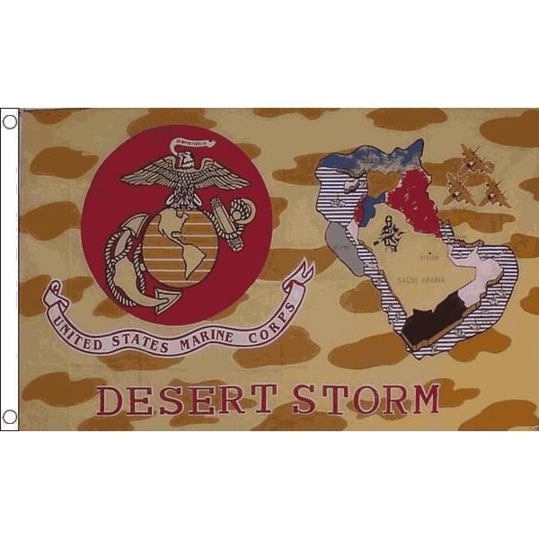 AZ FLAG - Drapeau Etats-Unis USMC Desert Storm - 150x90 Cm