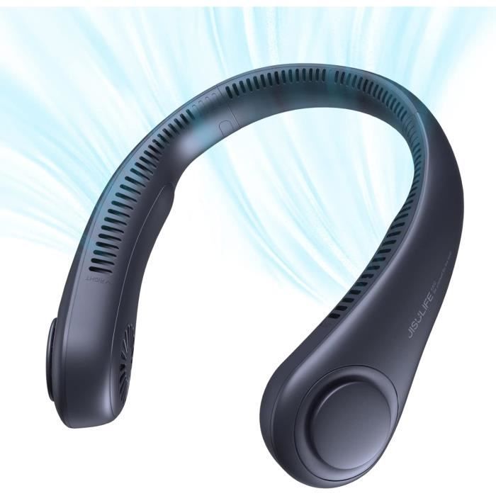 Ventilateur De Cou Mains Libres Rechargeable – Rafraîchisseur Portable Sans Lame, 3 Vitesses, Léger Et Silencieux Pour Été