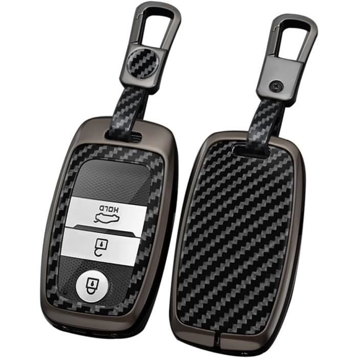 KUNIO Sleutelhoes geschikt voor Kia Sportage Rio Niro Sorento Stonic Ceed 2 Picanto GT Line Picanto X-line Soul Keyless bescherming metalen sleutelcover sleutelhanger 3 toetsen, A zilver, keyless 3 KUNIO Sleutelhoes geschikt voor Kia Sportage Rio Niro Sorento Stonic Ceed 2 Picanto GT Line Picanto X-line Soul Keyless bescherming metalen sleutelcover sleutelhanger 3 toetsen, A zilver, keyless 3