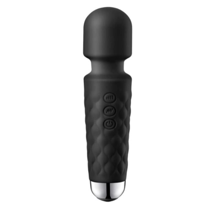 Vibromasseurs Feminin, Sex Toys ave 8 Vitesses 20 Modes de Vibration, Magic  Wand (Noir) - Cdiscount Boutique Erotique