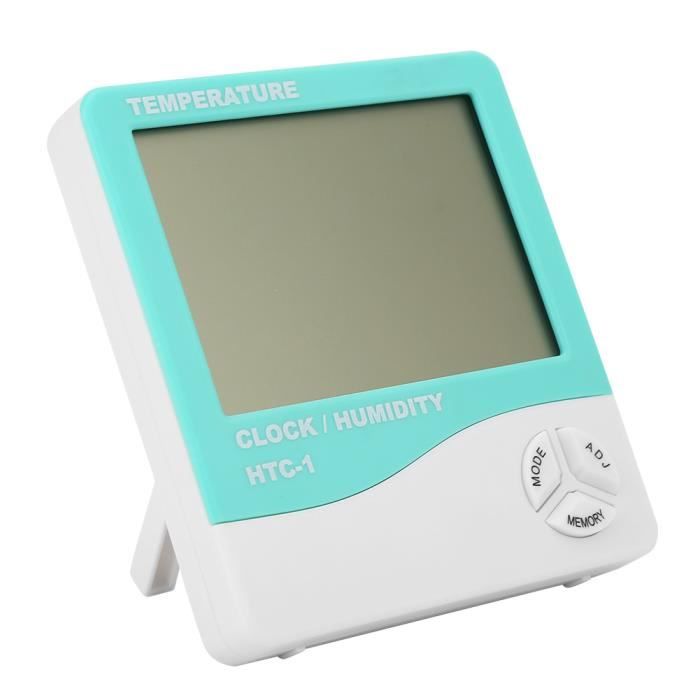 Thermomètre Hygromètre Numérique Intérieur - Précision ±1°C / ±2%HR - Alimentation CR2032 - Compact Et Facile à Lire