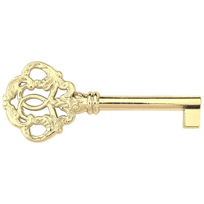 Clé de serrure 84mm meuble ancien décoration rustique armoire vintage doré Cdiscount Bricolage