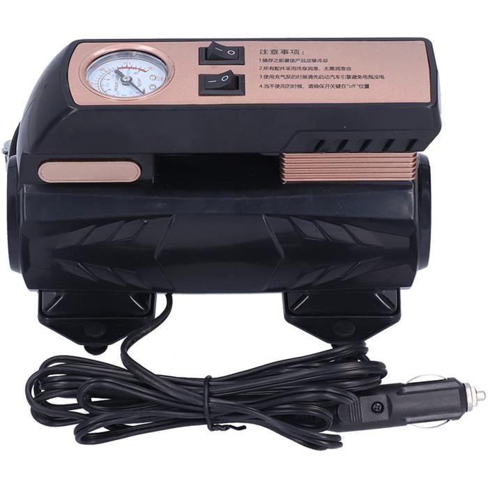 Compresseur D'air Portable Pour Pneu – Pompe De Gonflage 12V, Noir, ABS