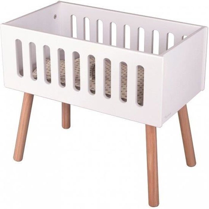 Berceau de poupée en bois design élégant édition de luxe