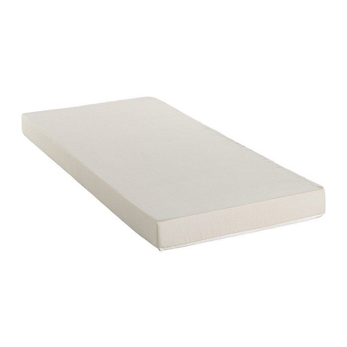 Matelas mousse pour lit gigogne - DREAMEA - 90x190 cm - Equilibré - Mousse polyuréthane - Blanc Matelas mousse pour lit gigogne - DREAMEA - 90x190 cm - Equilibré - Mousse polyuréthane - Blanc
