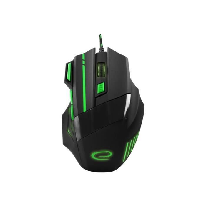 Souris Esperanza EGM201B – Filaire, Optique, 2400 DPI, 7 Boutons - vue 7