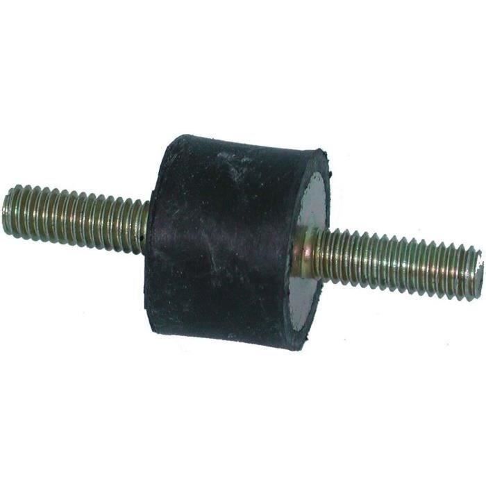 Silent bloc universel mâle/mâle - Ø: 20mm - Longueur: 15mm, Filet: M6 - Longueur filet: 14mm