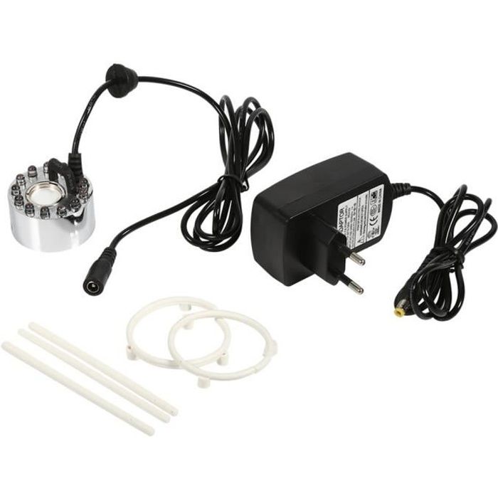 Garosa brumisateur LED Humidificateur dair datomiseur de fontaine de brumisateur à ultrasons à changement de couleur 24V avec