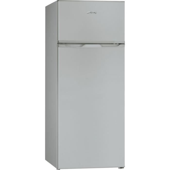 Réfrigérateur GLEM avec congélateur - 166/46L A+ Silver