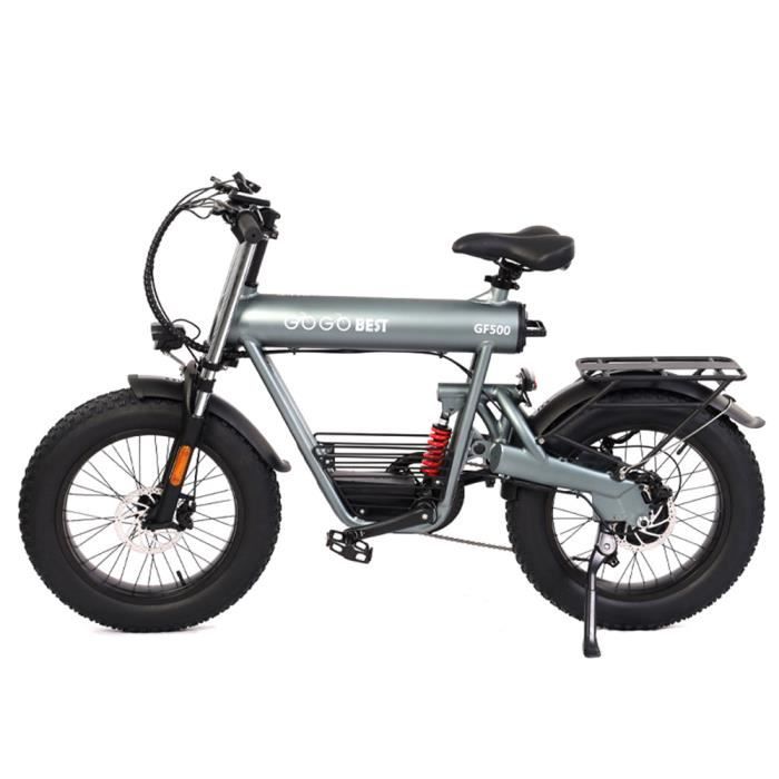 GOGOBEST GF500 vélo électrique 20*4.0 pouces gros pneu 750W moteur 45Km/h vitesse maximale 48V 20Ah batterie
