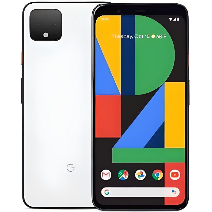 Smartphone - Google - Pixel 4 - 64Go - Blanc - Android 10 - Double caméra