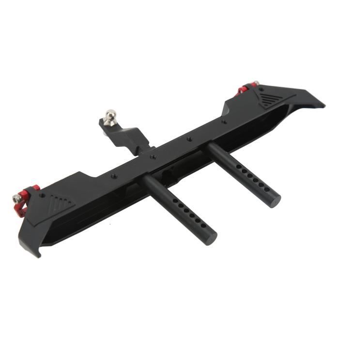 Pare-chocs Arrière RC En Métal – Avec LED Et Boucle De Remorque – Pour Traxxas TRX-4 SCX10II 90046 – 20,5 Cm – 100 G