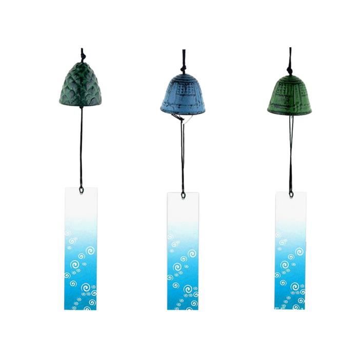 Carillons à Vent Japonais Furin - Lot De 2 - Fonte Nambu - Décoration Feng Shui