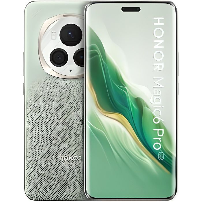 Smartphone Honor Magic6 Pro - Vert - Double caméra - Android - 512 Go