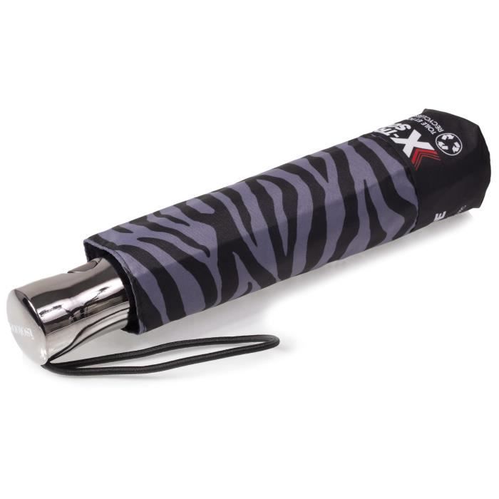 Isotoner Parapluie x-tra solide anti retournements zèbre femme