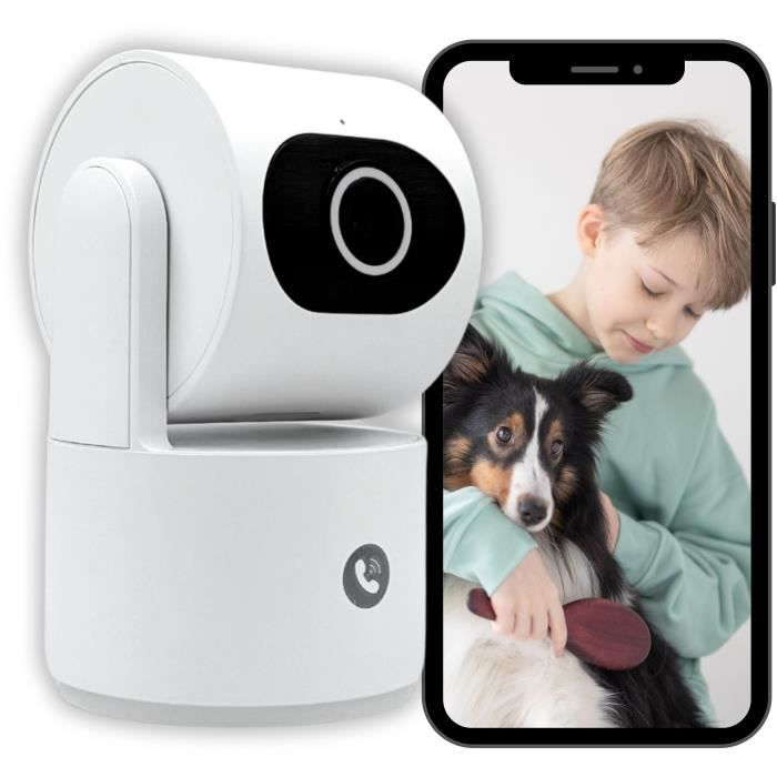 Caméra de surveillance KONYKS CAMINI CARE 2 Intérieur Wifi avec sirène et bouton d'appel vidéo