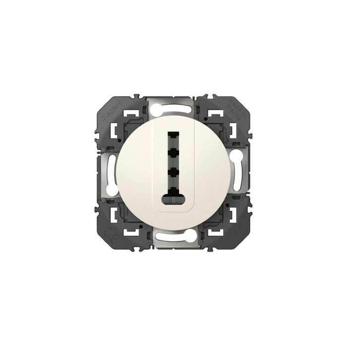 Prise téléphone Legrand Dooxie blanc carrée main image 1