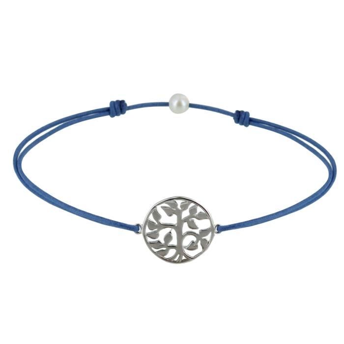 Bracelet En Argent Massif 925 - Motif Arbre De La Vie - Occasion