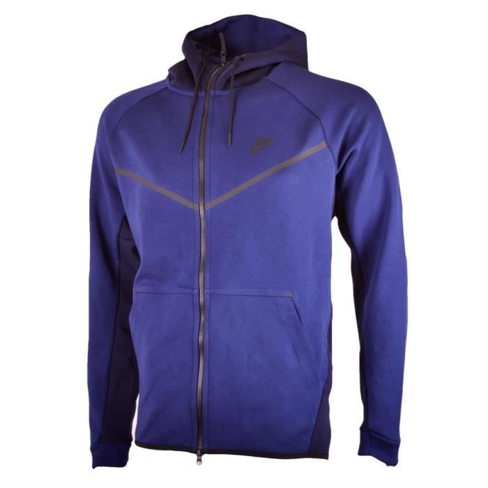 Veste nike tech fleece bleu Clearance