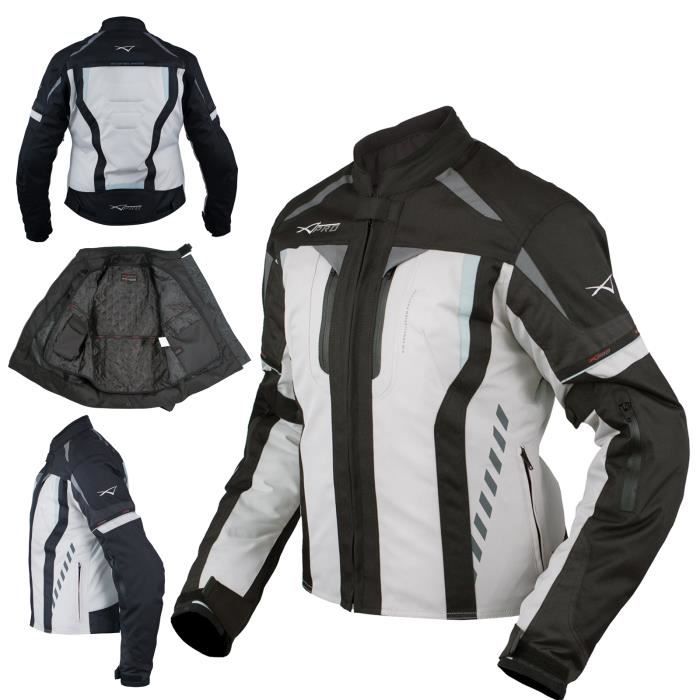 BORLENI Veste de moto, blouson moto homme sport avec armure pour l