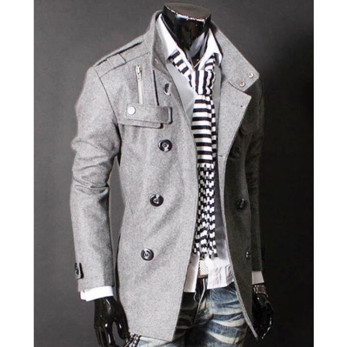 Manteau caban homme clearance pas cher