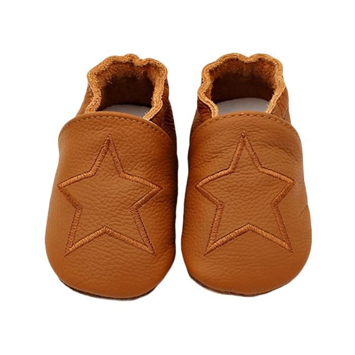 Chaussons bébé en cuir Enfant Chaussons Cuir Doux Chaussures