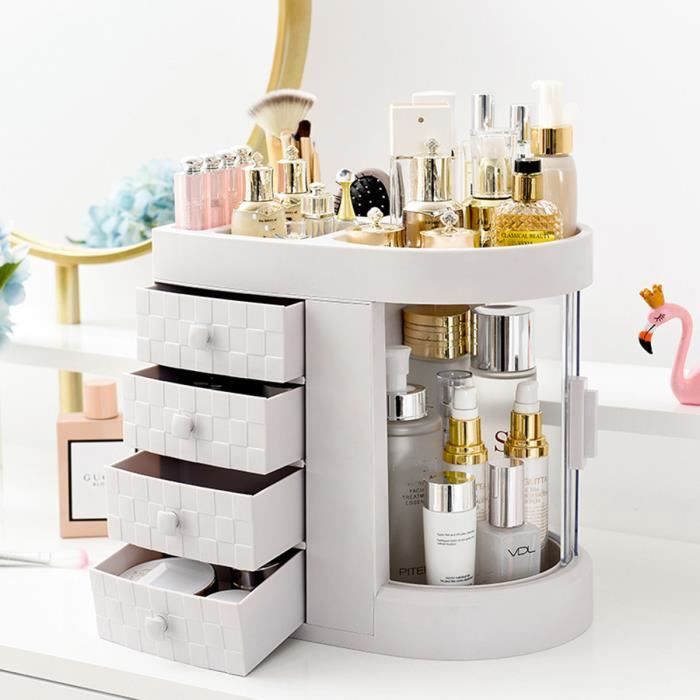 Boîte De Rangement Pour Cosmétiques De Luxe Léger Boîte D'organisateur De  Bureau Pour Produits De Soins De La Peau Sans Poussière Cabinet De Rangement  Ménager Pour Coiffeuse, Mode en ligne