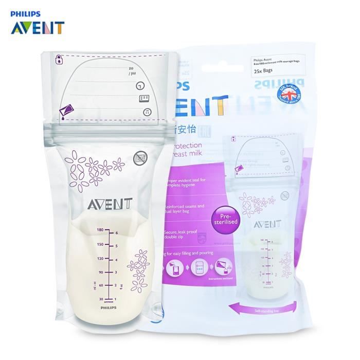 Sachets de conservation du lait maternel (25 sachets) - Violet - Kiabi -  9.99€