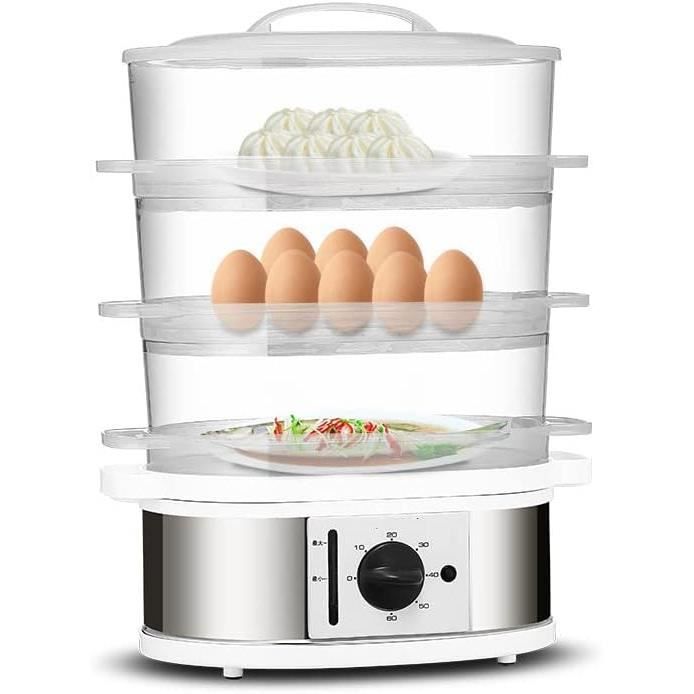 Cuiseur Vapeur électrique à 3 étages En Acier Inoxydable