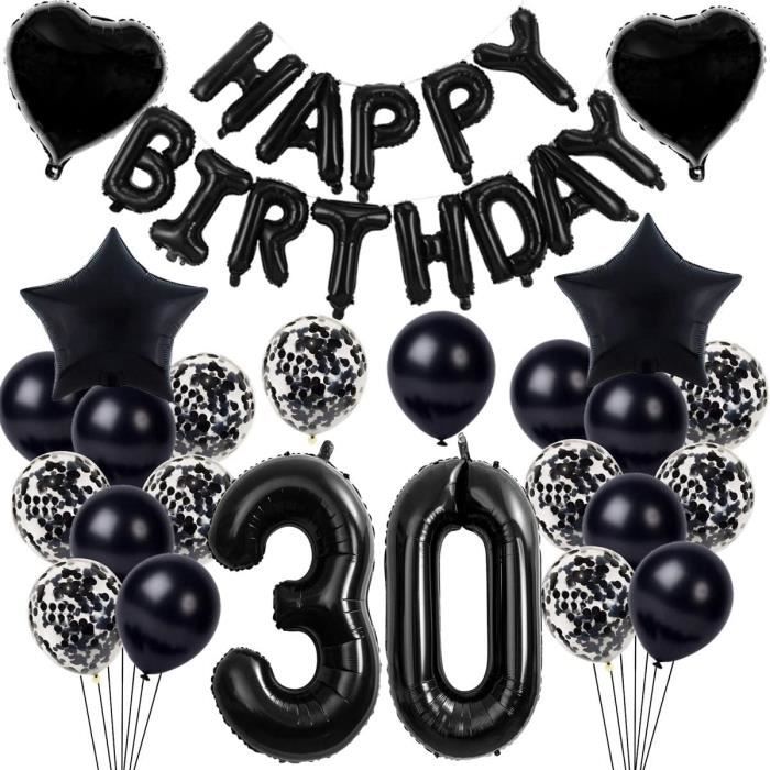 Décoration Anniversaire 30 Ans - Set De Décoration Anniversaire 30 Ans 118 Pièces