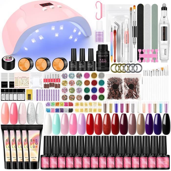 Kit Complet Vernis Semi-Permanent Gel VANREESA - 15 Couleurs 9,6ml - Sans Formaldéhyde, Non Toxique