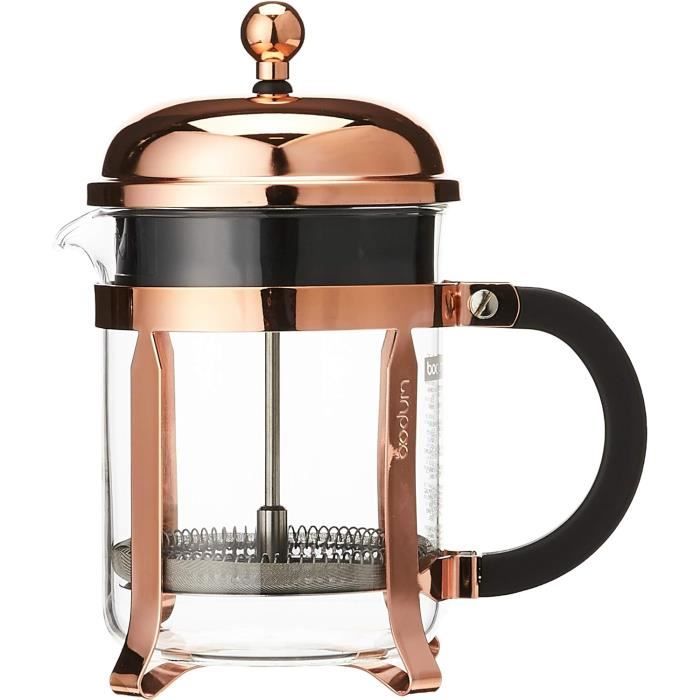 BODUM 11813-17 Caffettiera A Stantuffo CHAMBORD, Vetro Infrangibile In Policarbonato, Colore Oro, Per Uso Intensivo