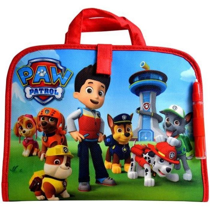 TOMY AQUADOODLE Petite valise Pat'Patrouille Bleu , rouge et