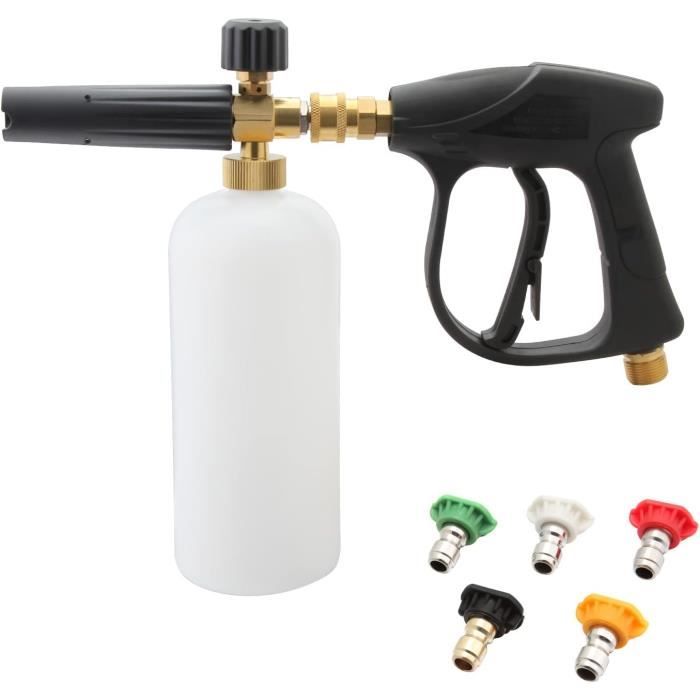 Pistolet à Mousse M Mingle Pour Nettoyeur Haute Pression - 1L - 4000 PSI - 5 Buses