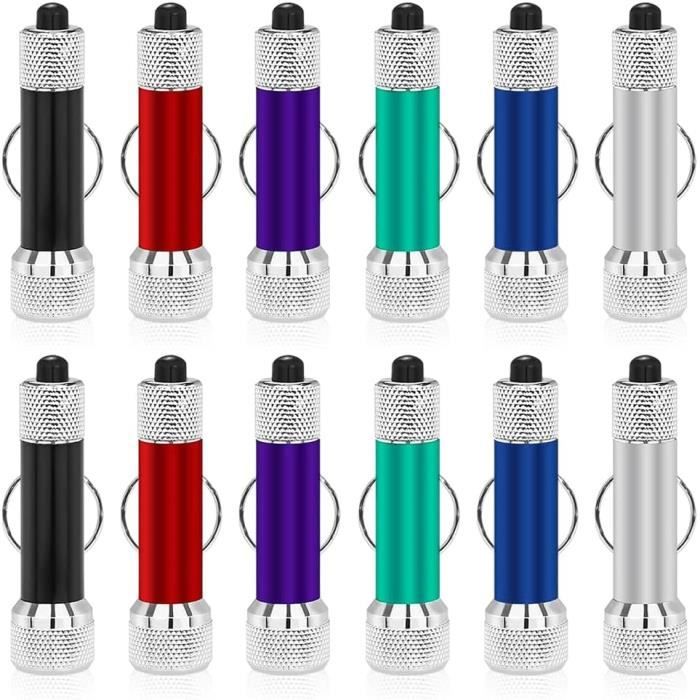 Mini Lampe Torche LED Porte-clés - Ultra Lumineuse, 5 LEDs, Aluminium - King Of Flash