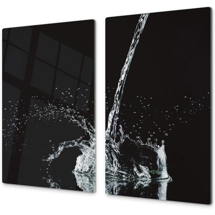 Plaque De Protection Pour Plaque De Cuisson 60x52 Cm - Verre Trempé, Motif étoiles, Compatible Induction