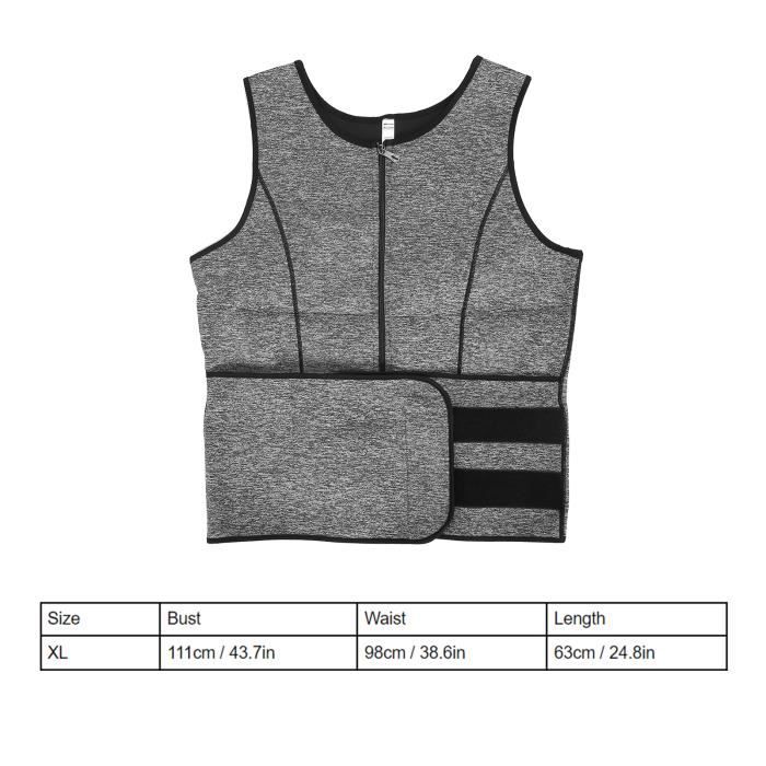 Gilet De Sudation Homme - Débardeur Fitness Minceur, Transpiration Accélérée Pour Sport